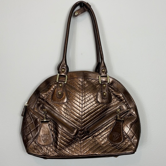 Original Sharif 1827 Bronze Satchel Handbag Dome